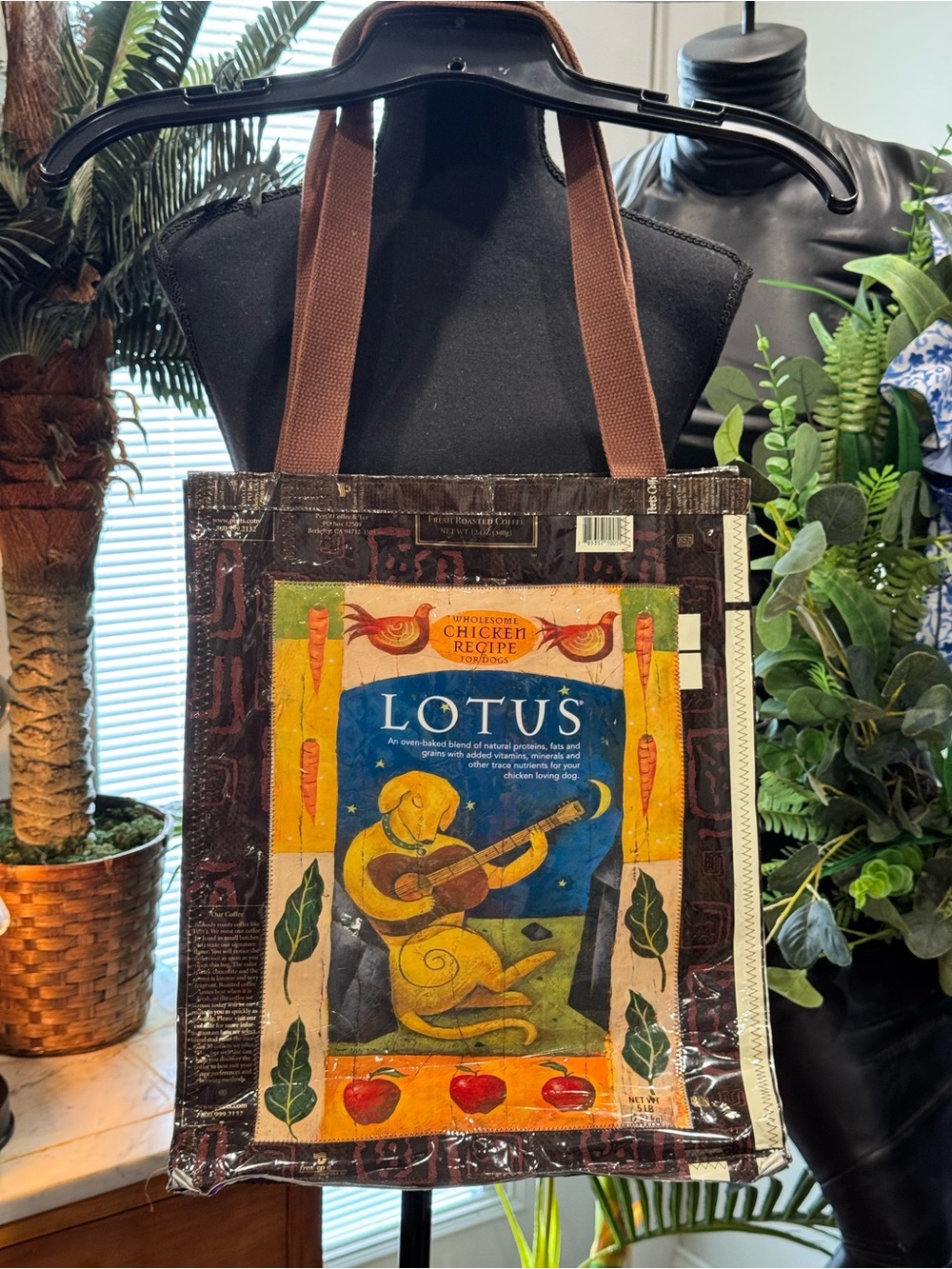 Recycled Tote Bag in Brown — Peet’s Coffee Dog Lover